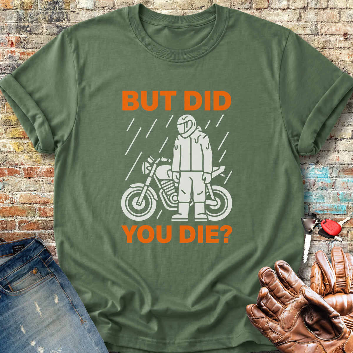 Soaked But Survived Classic T-Shirt - Military Green