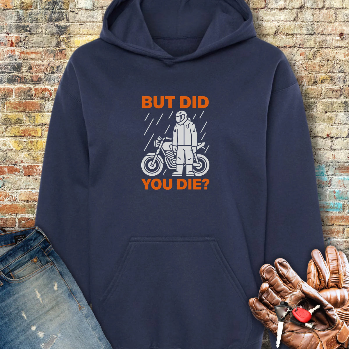 Soaked But Survived Hoodie - Navy