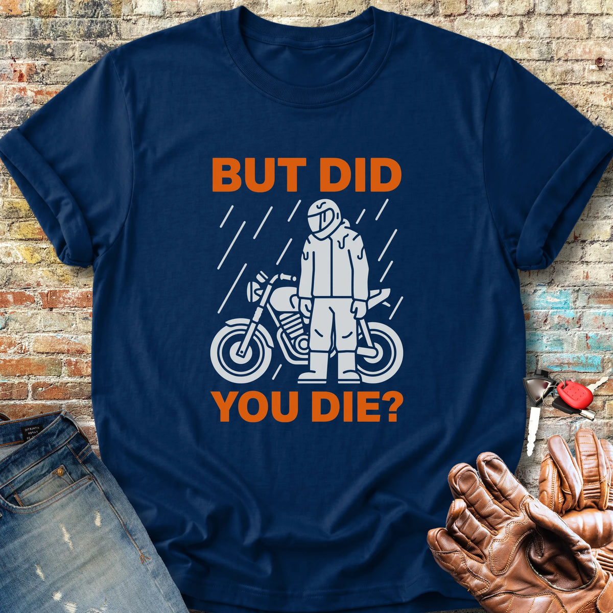Soaked But Survived Classic T-Shirt - Navy