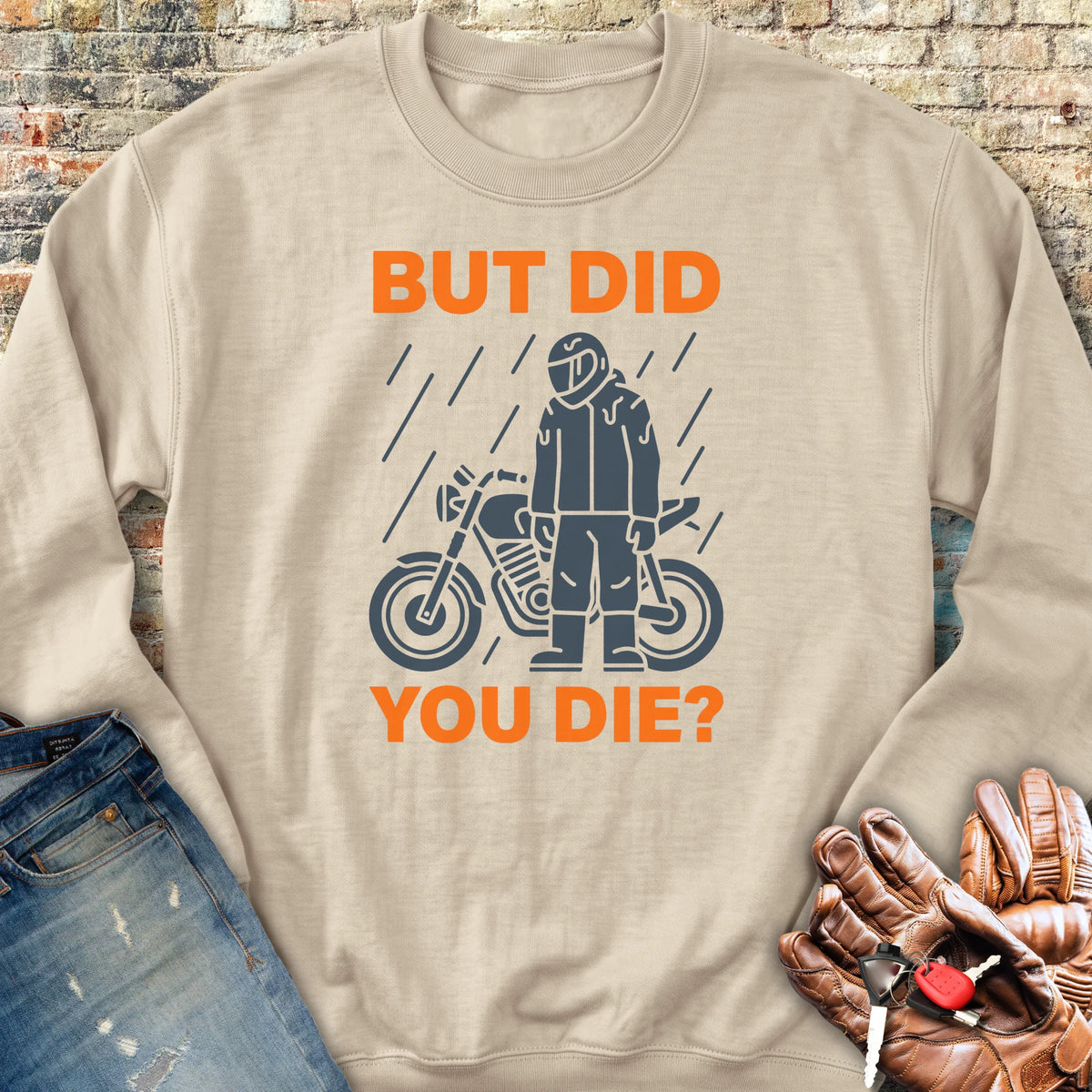 Soaked But Survived Sweatshirt - Sand
