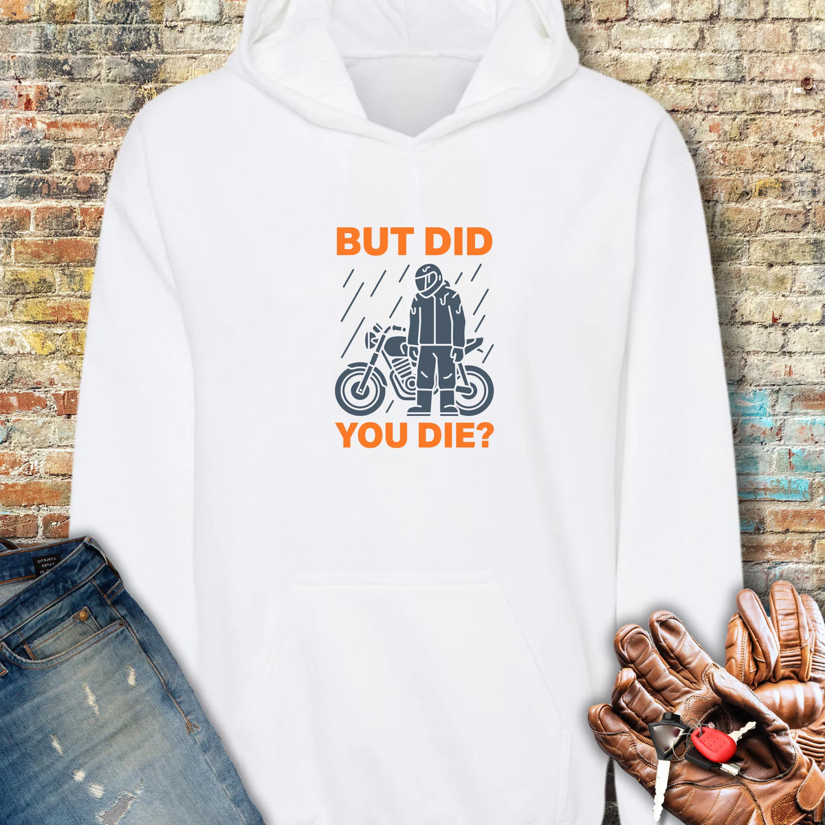 Soaked But Survived Hoodie - White