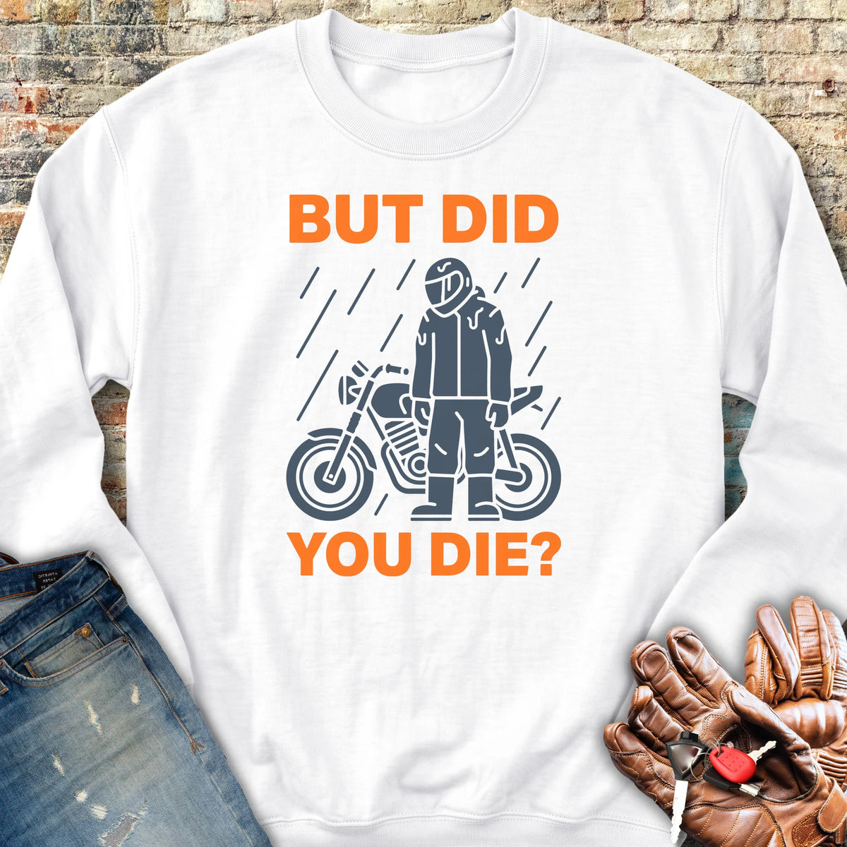 Soaked But Survived Sweatshirt - White
