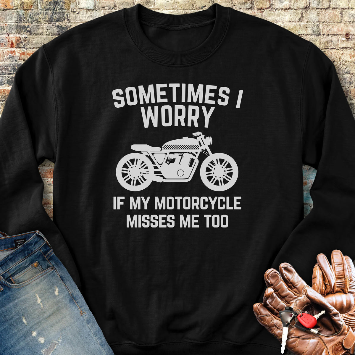 Sometimes (Cafe) Sweatshirt - Black