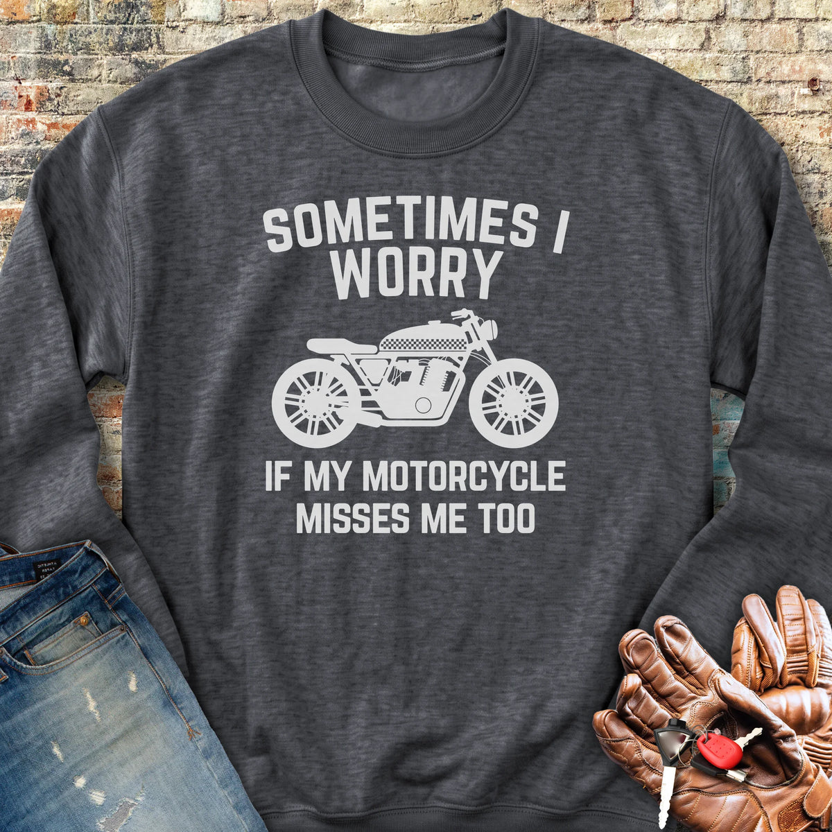 Sometimes (Cafe) Sweatshirt - Dark Heather
