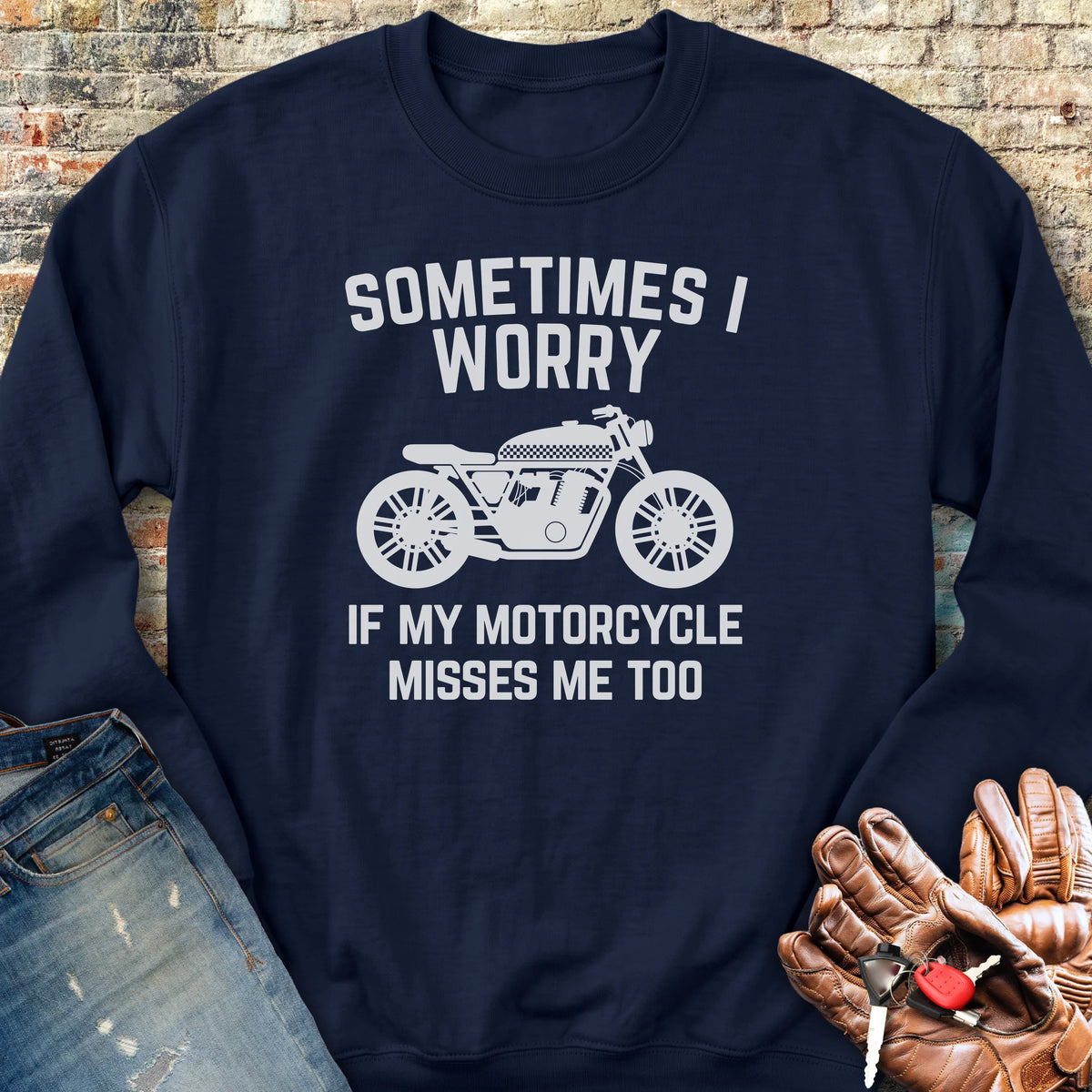 Sometimes (Cafe) Sweatshirt - Navy