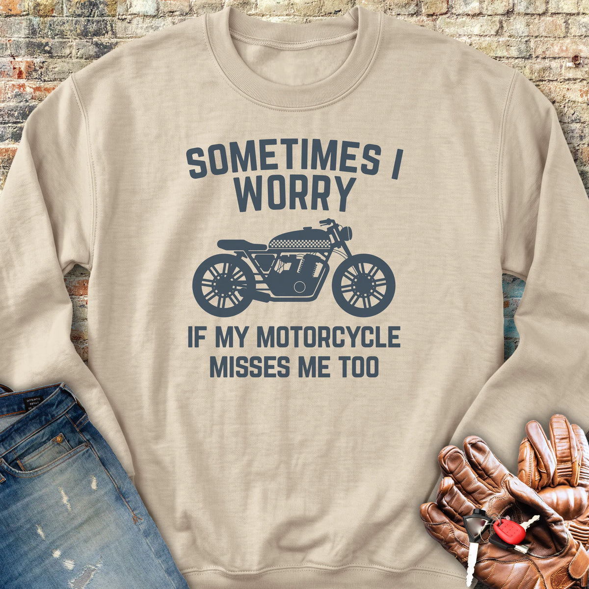 Sometimes (Cafe) Sweatshirt - Sand