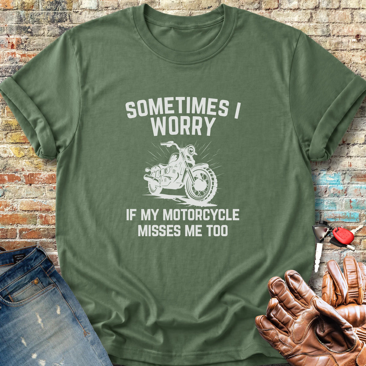 Sometimes (Cruiser) Classic T-Shirt - Military Green