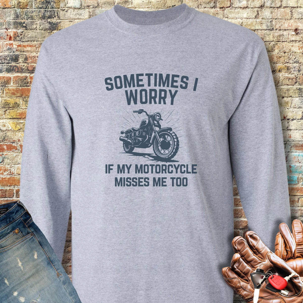 Sometimes (Cruiser) Long Sleeve T-Shirt - Sport Grey