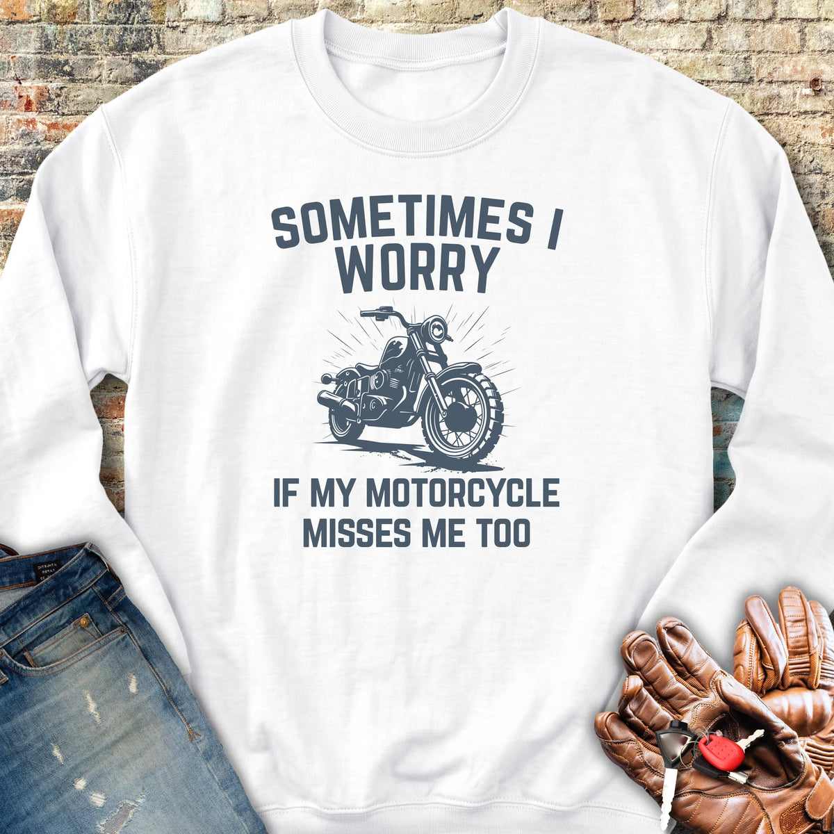 Sometimes (Cruiser) Sweatshirt - White