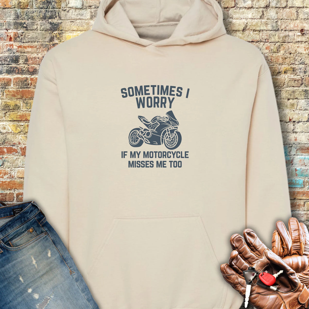 Sometimes (Sport) Hoodie - Sand