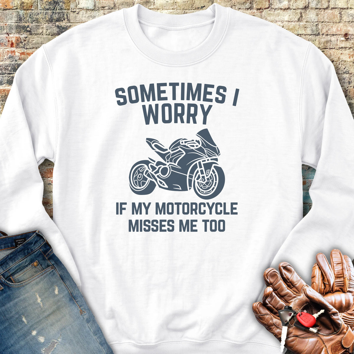 Sometimes (Sport) Sweatshirt - White