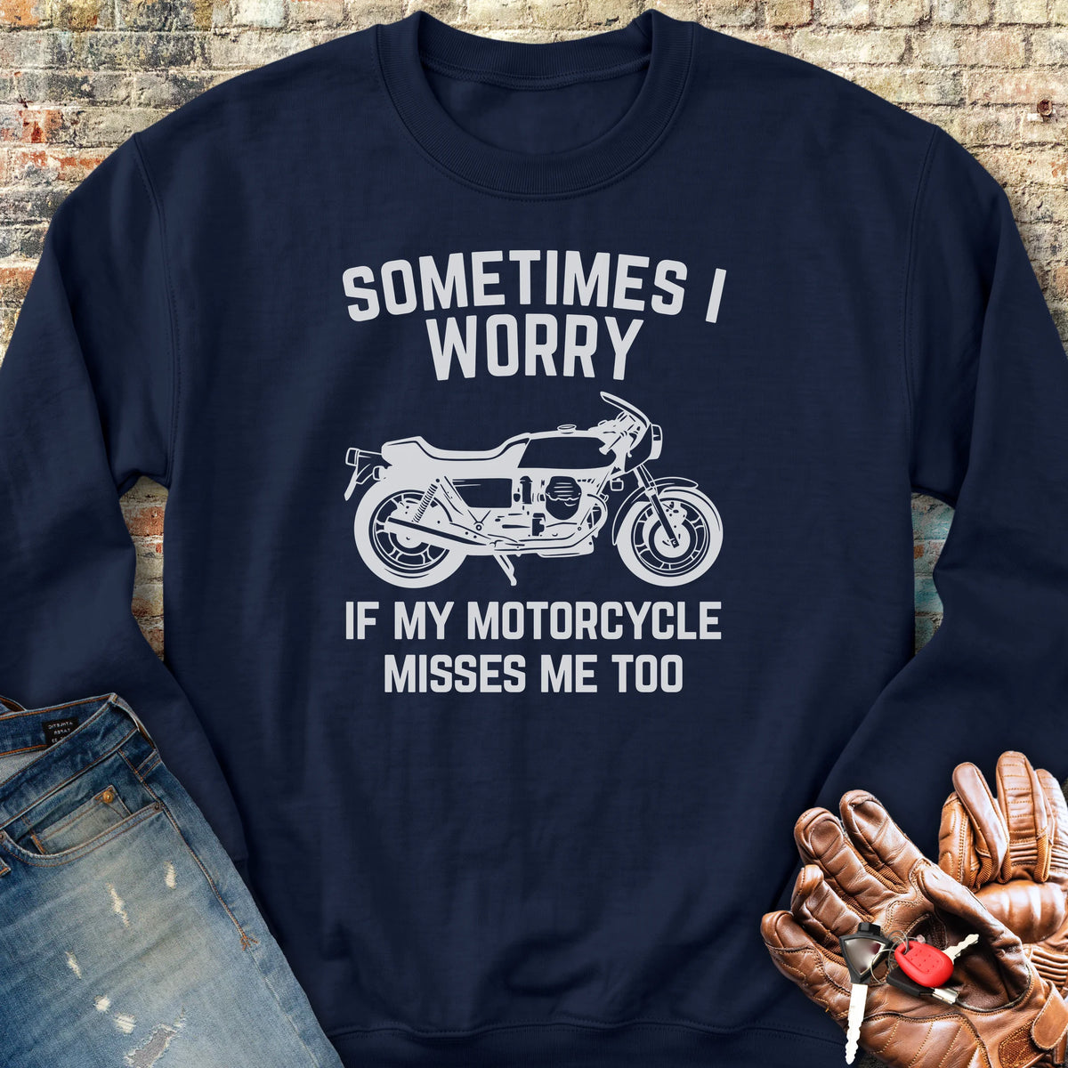Sometimes (Vintage) Sweatshirt - Navy