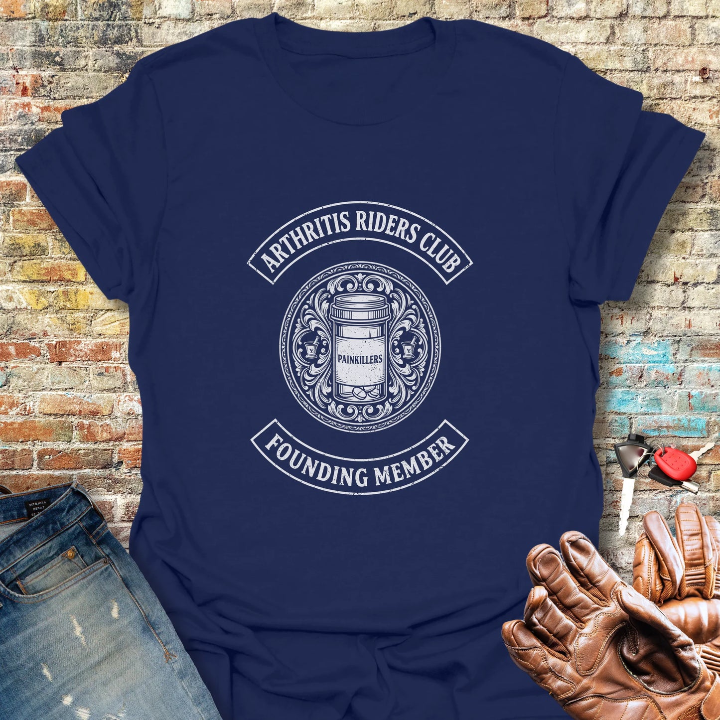 Sons of Arthritis - Ibuprofen Chapter T-Shirt - Navy
