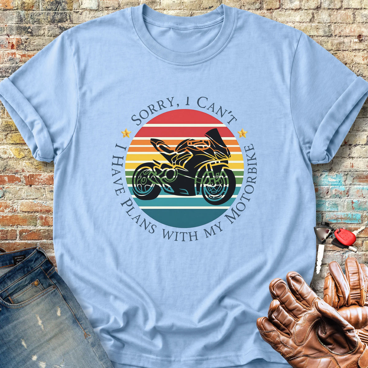 Sorry I Can't Classic T-Shirt - Light Blue