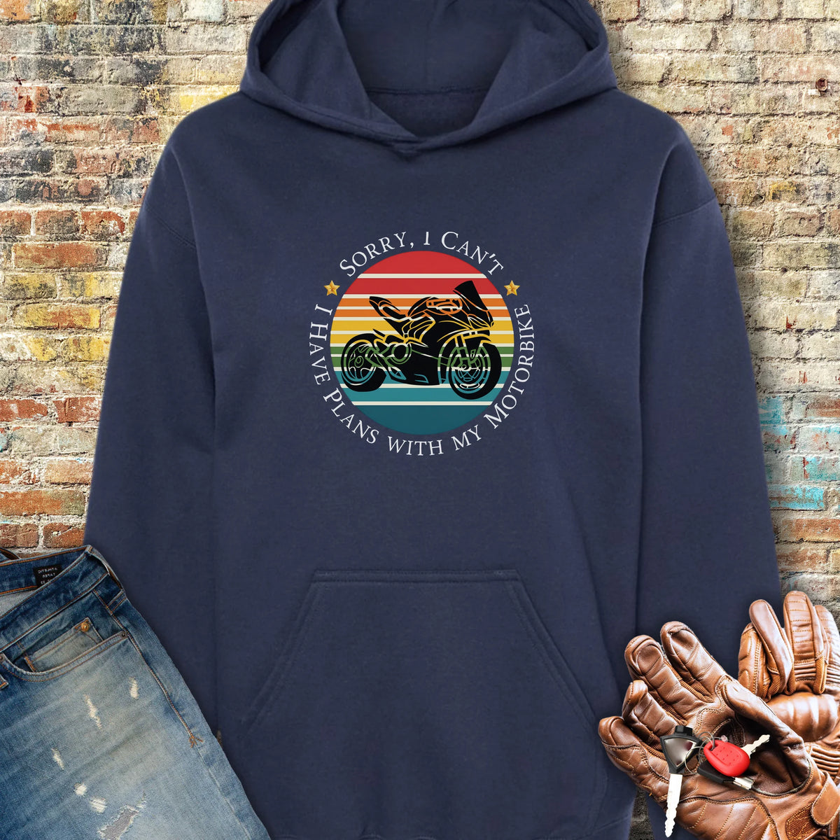 Sorry I Can't Hoodie - Navy