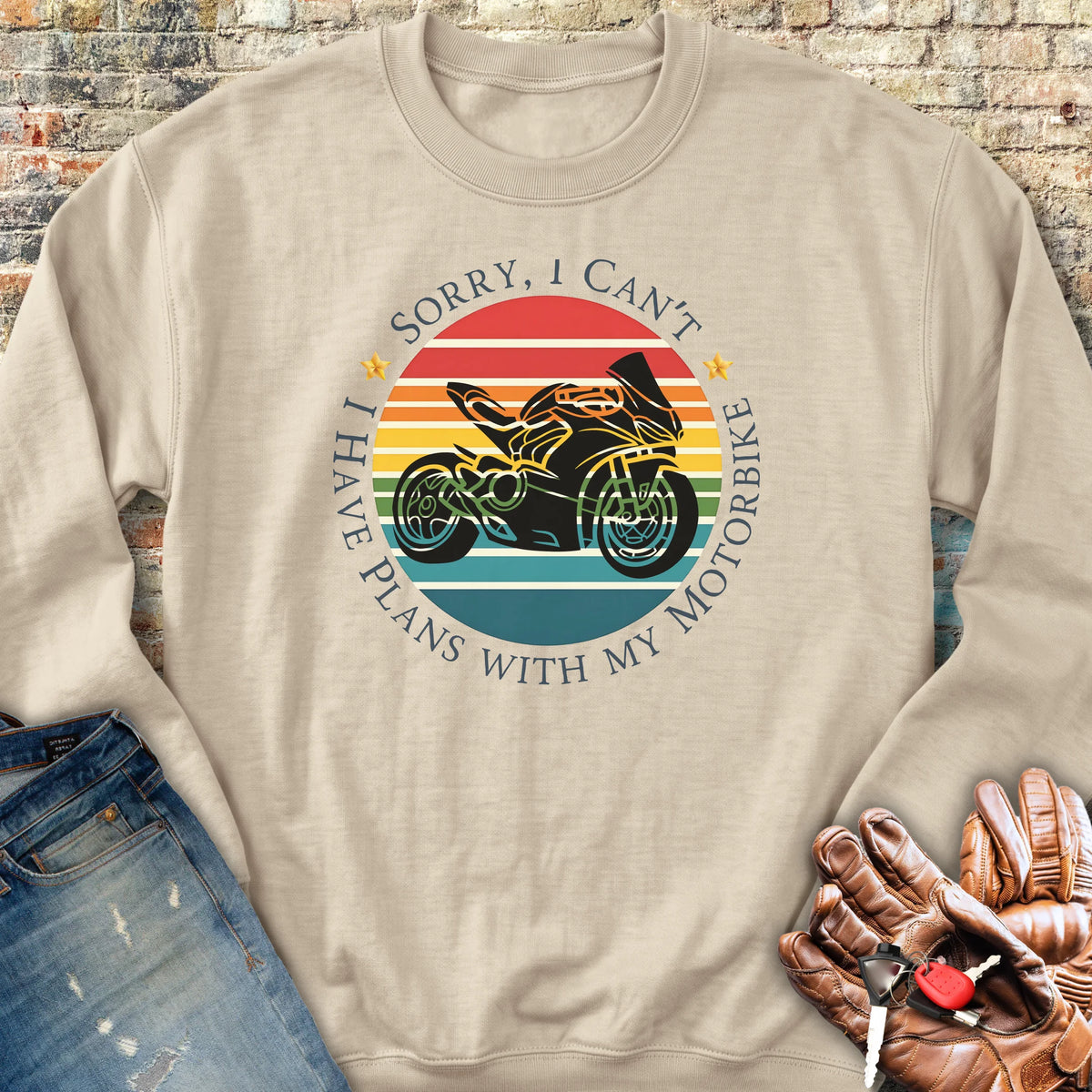 Sorry I Can't Sweatshirt - Sand