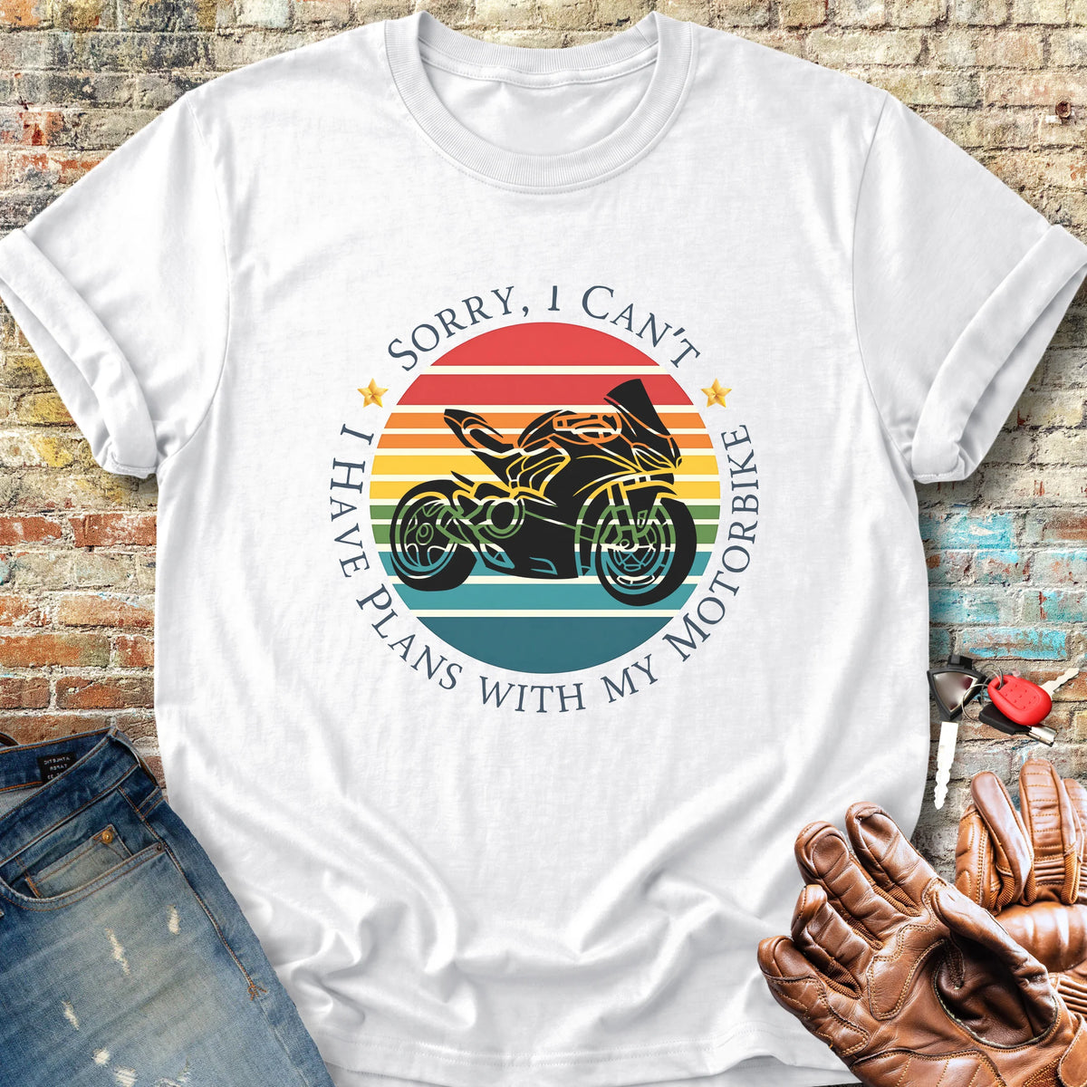 Sorry I Can't Classic T-Shirt - White