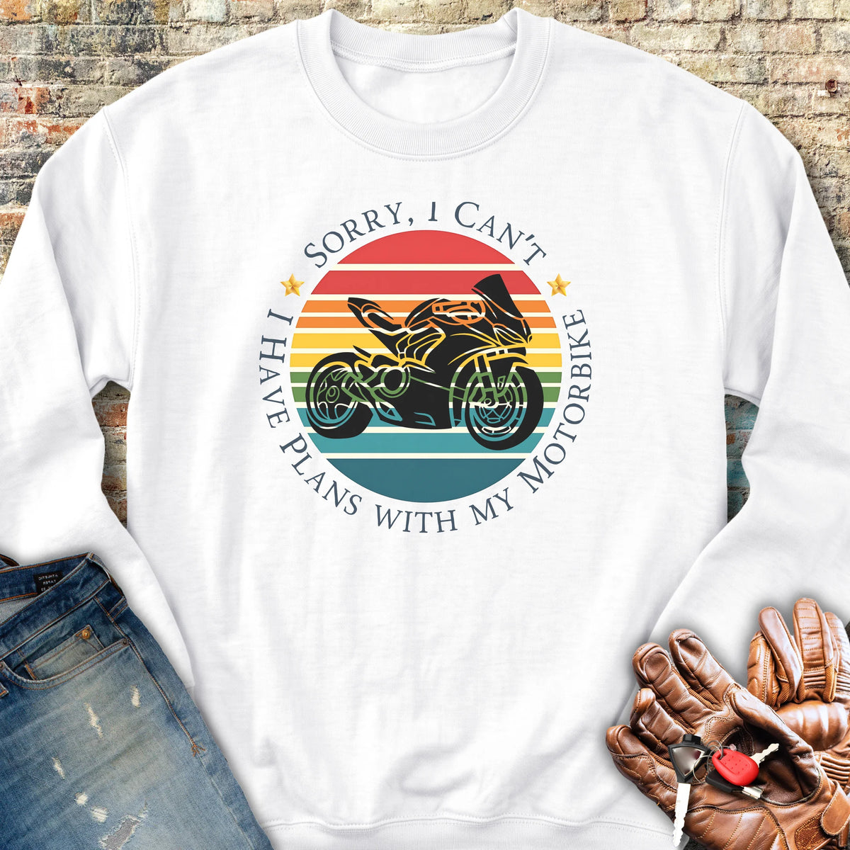 Sorry I Can't Sweatshirt - White