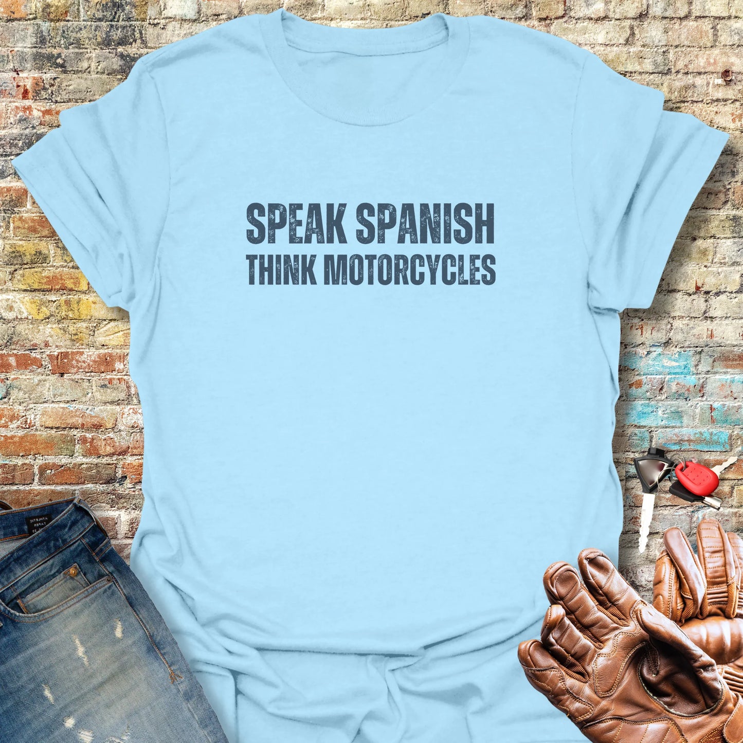 Speak Spanish T-Shirt - Light Blue