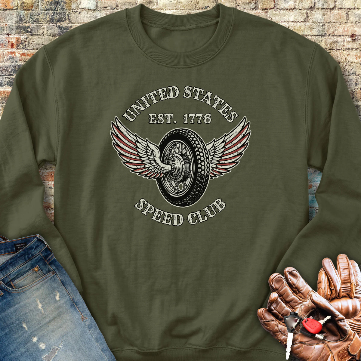 Speed Club 250 Sweatshirt - Military Green