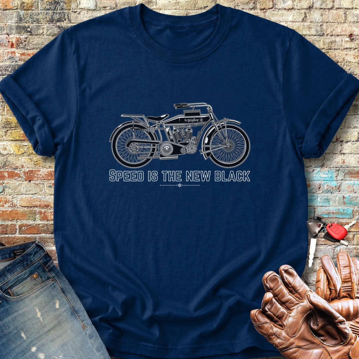 Speed Is The New Black Classic T-Shirt - Navy