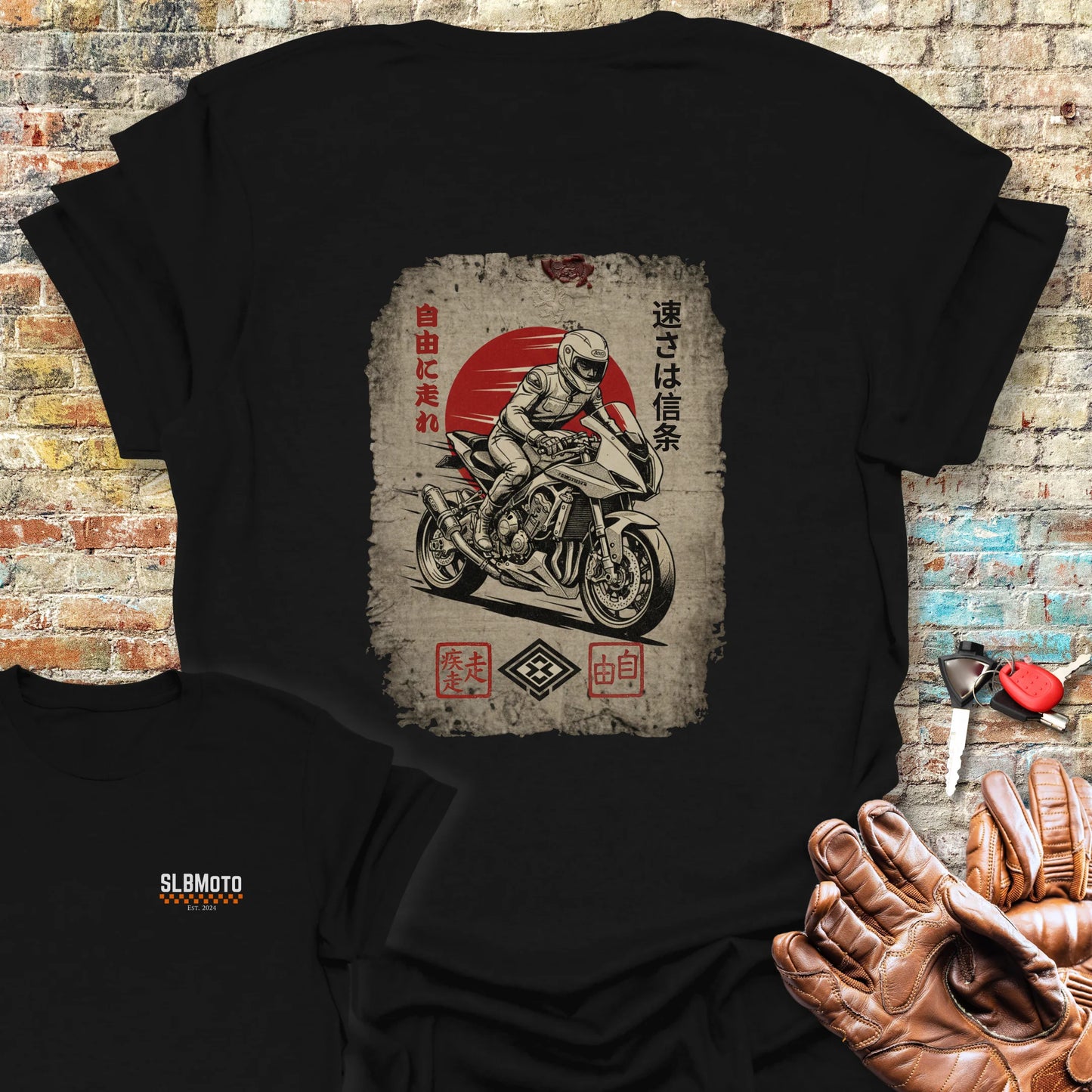 Speed is the Creed Back Print T-Shirt - Black