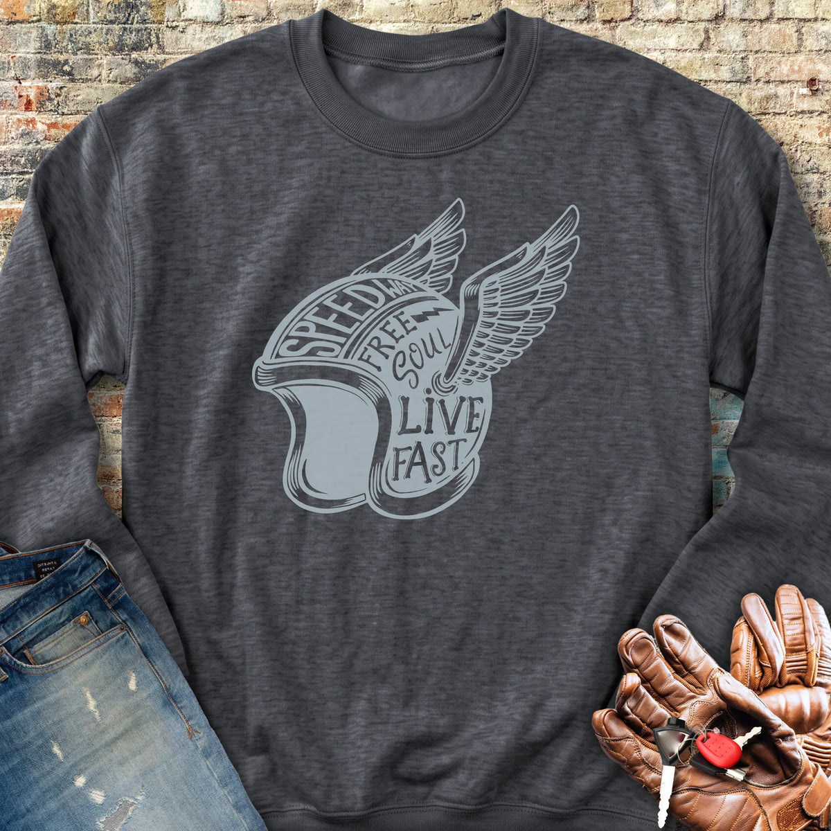 Speedway Sweatshirt - Dark Heather