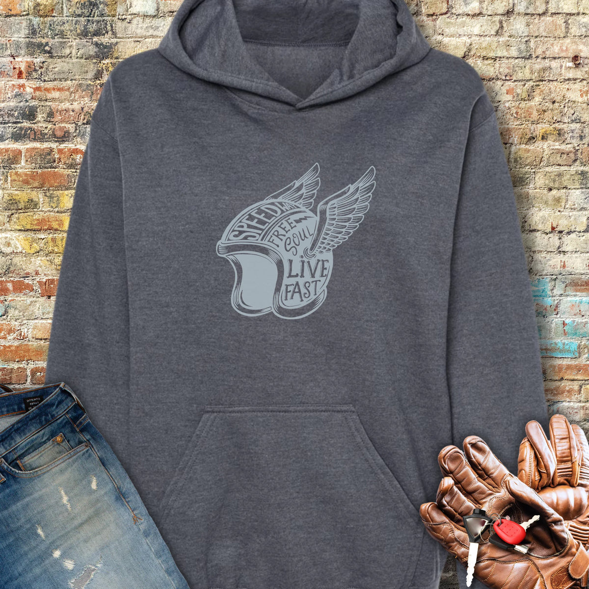 Speedway Hoodie - Dark Heather