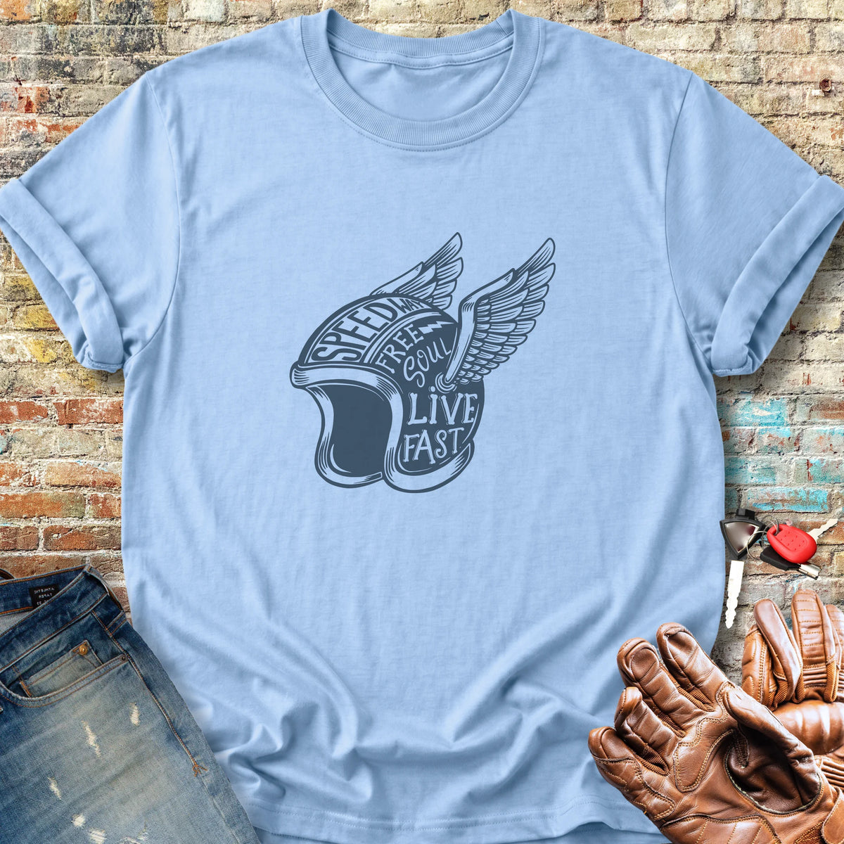Speedway Classic T-Shirt - Light Blue