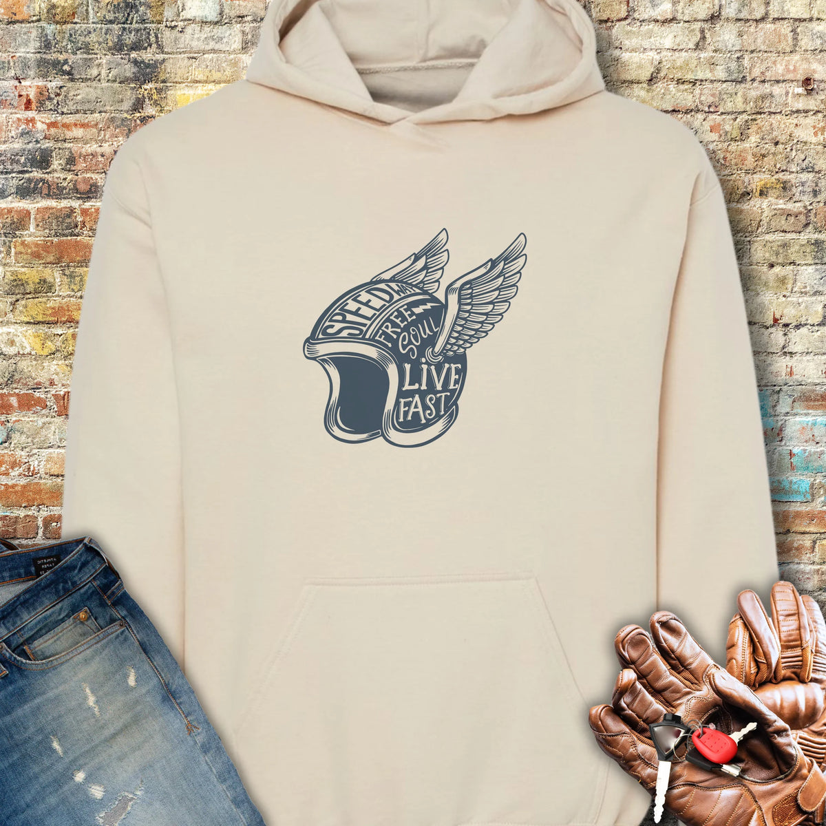 Speedway Hoodie - Sand