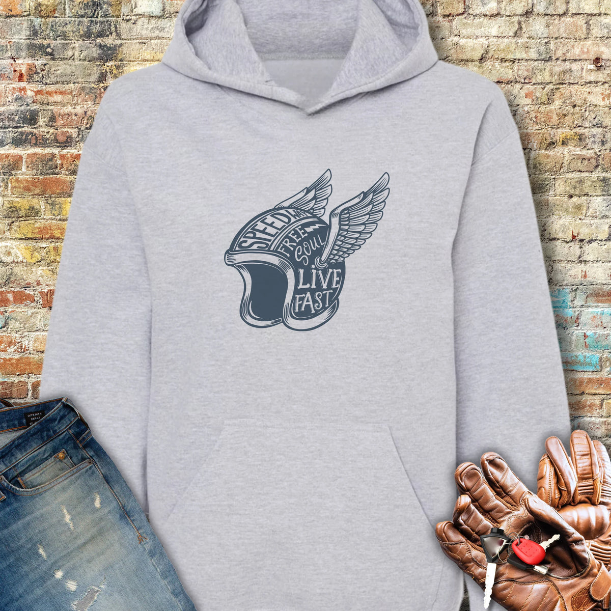 Speedway Hoodie - Sport Grey