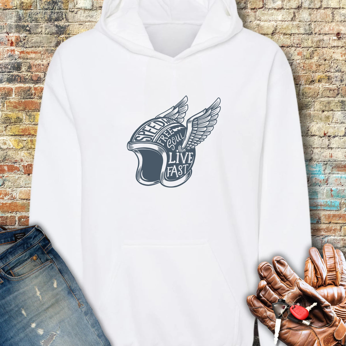 Speedway Hoodie - White