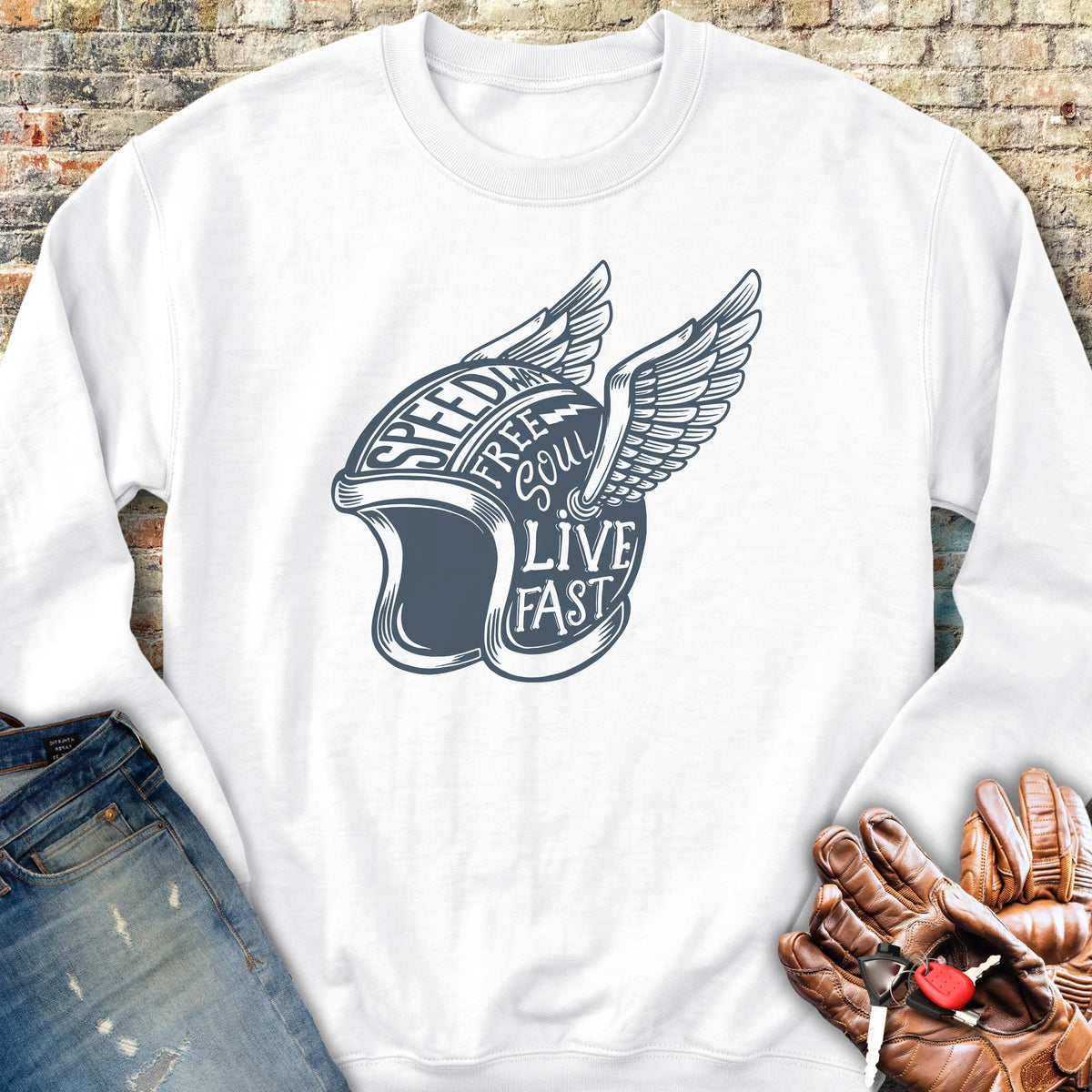 Speedway Sweatshirt - White