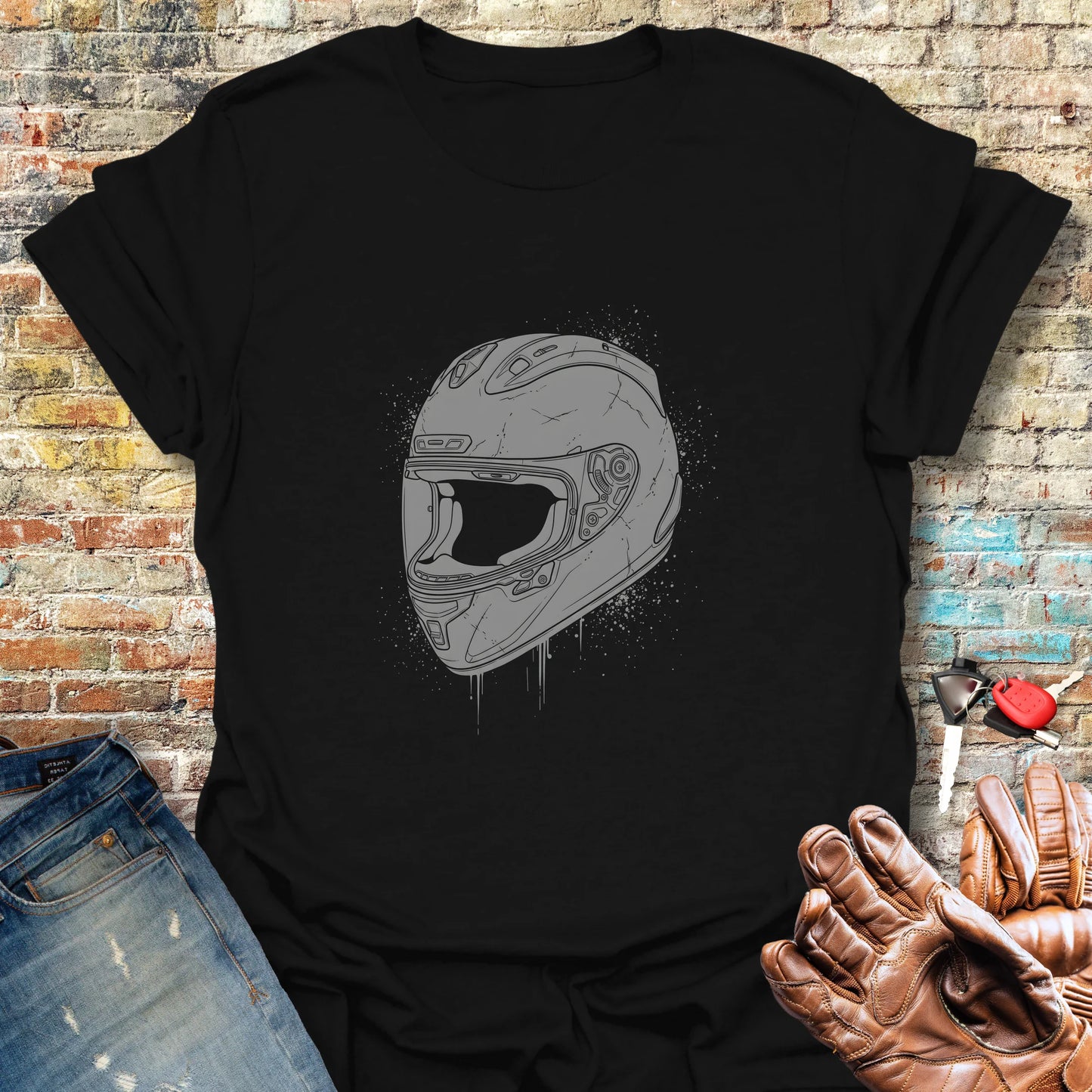 Splash Helmet T-Shirt - Black