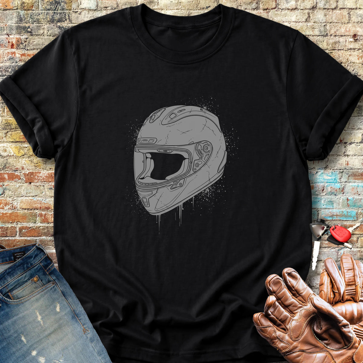Splash Helmet Classic T-Shirt - Black