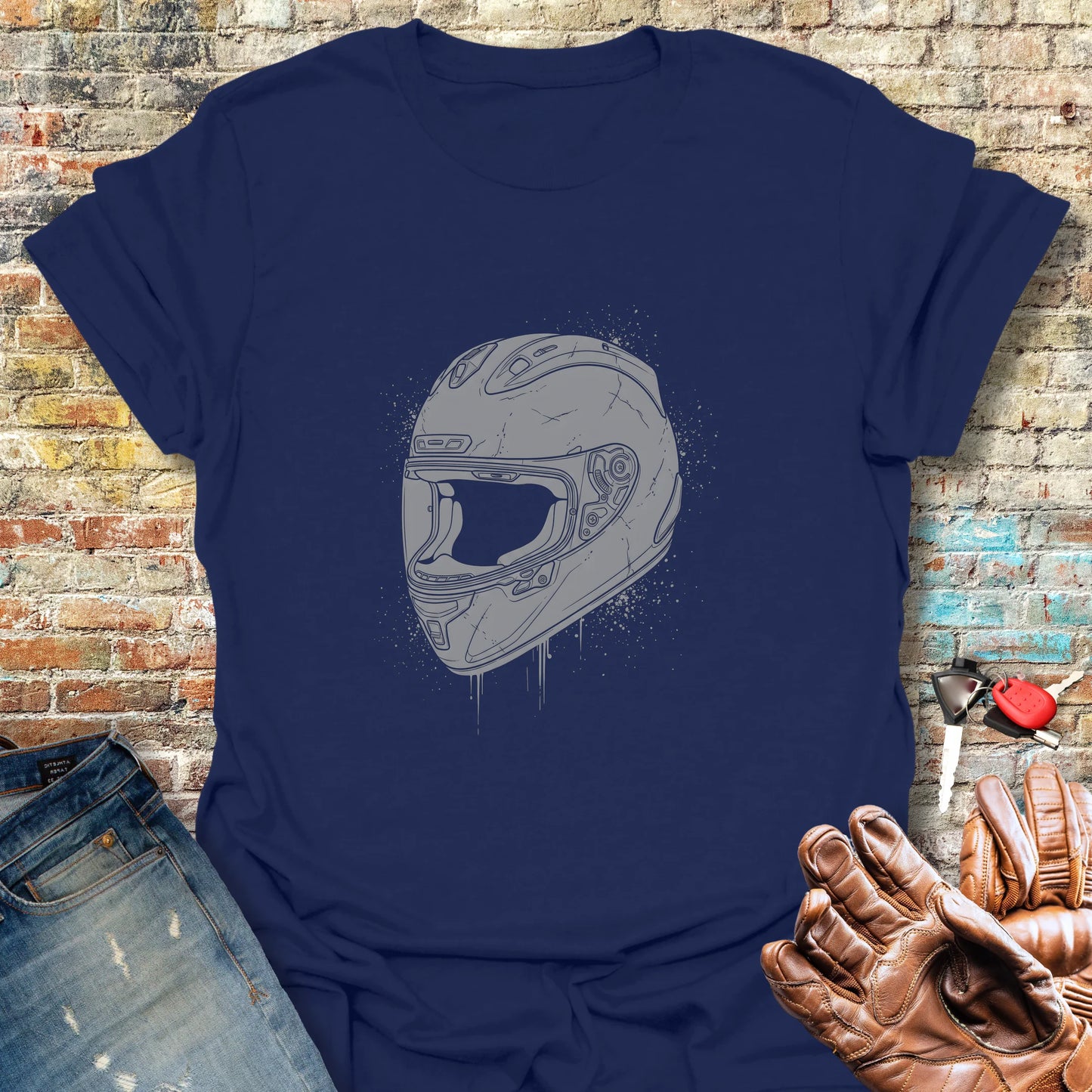 Splash Helmet T-Shirt - Navy