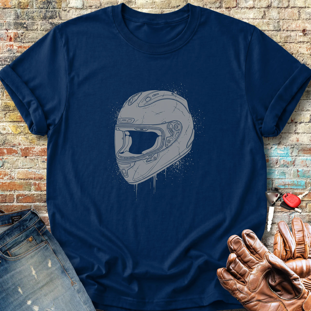 Splash Helmet Classic T-Shirt - Navy