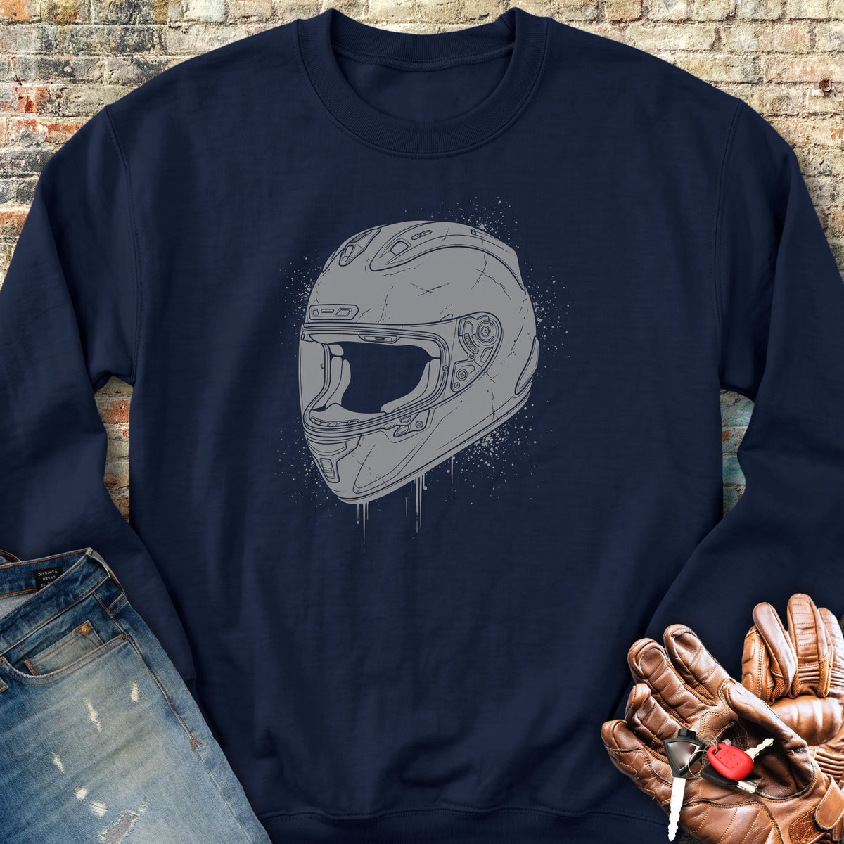 Splash Helmet Sweatshirt - Navy