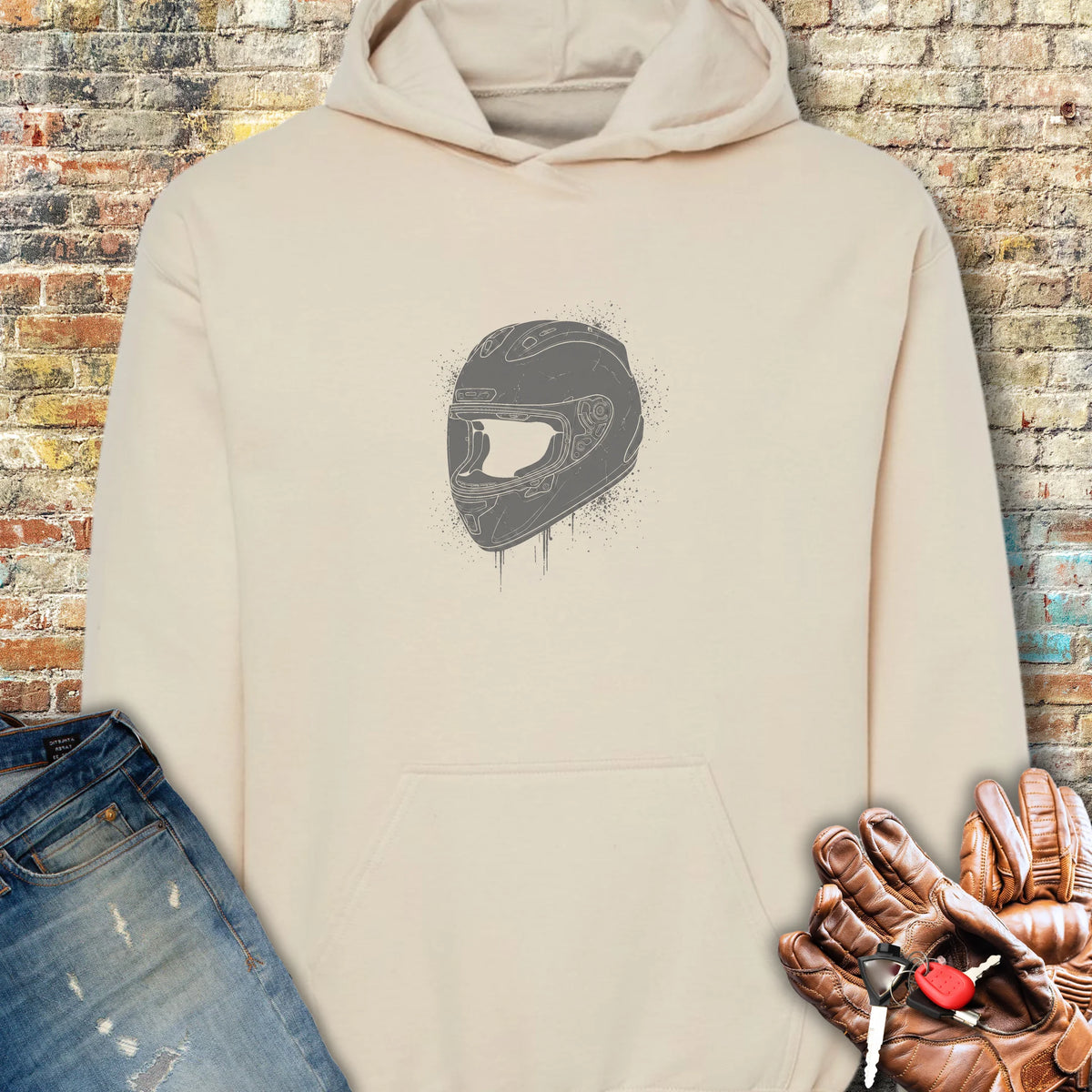 Splash Helmet Hoodie - Sand