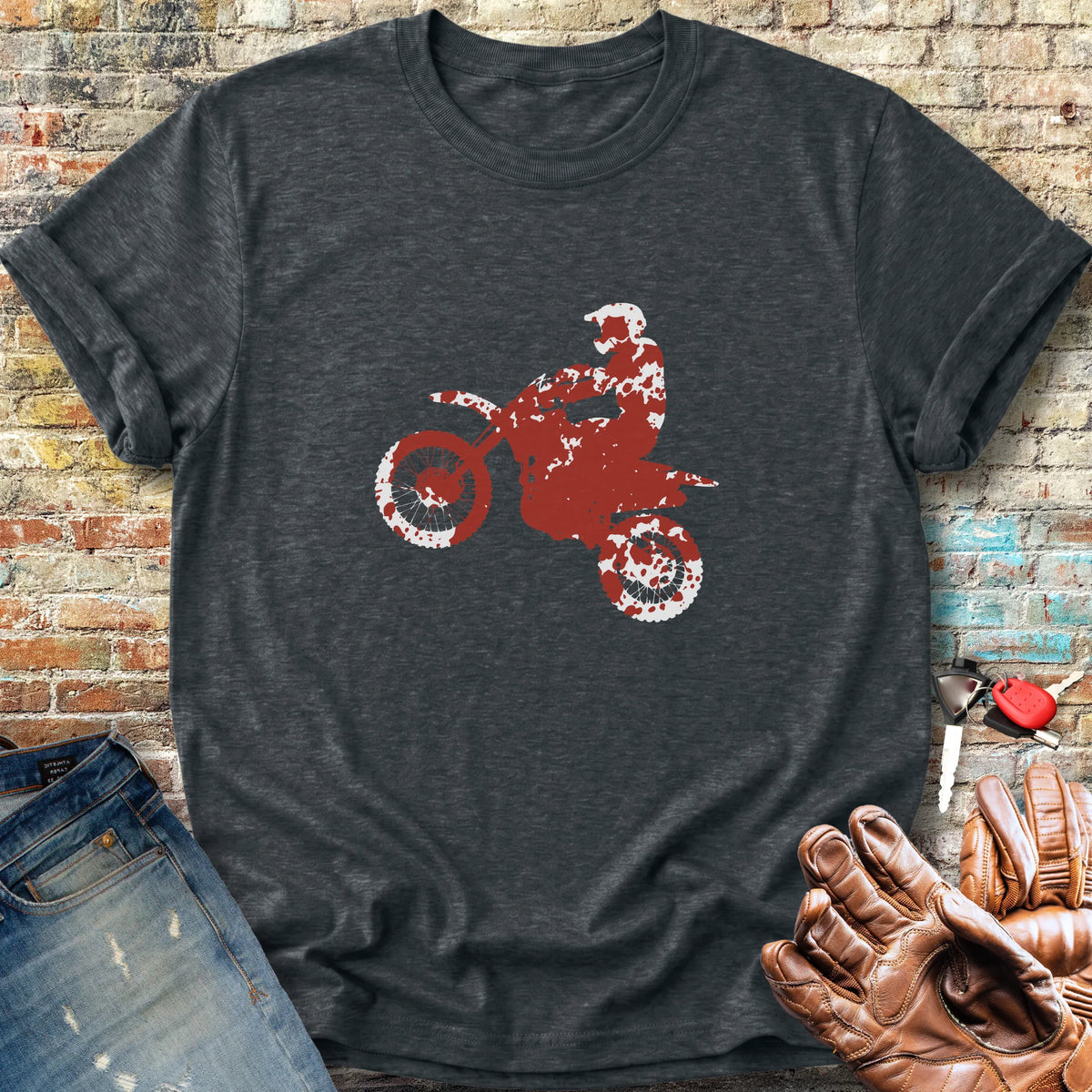 Splattered Classic T-Shirt - Dark Heather