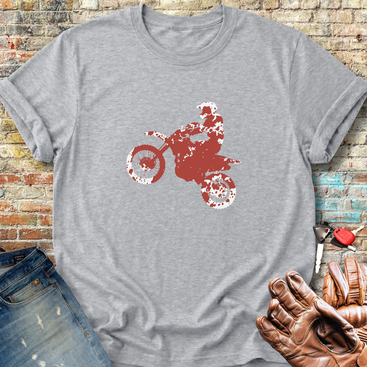 Splattered Classic T-Shirt - Sport Grey