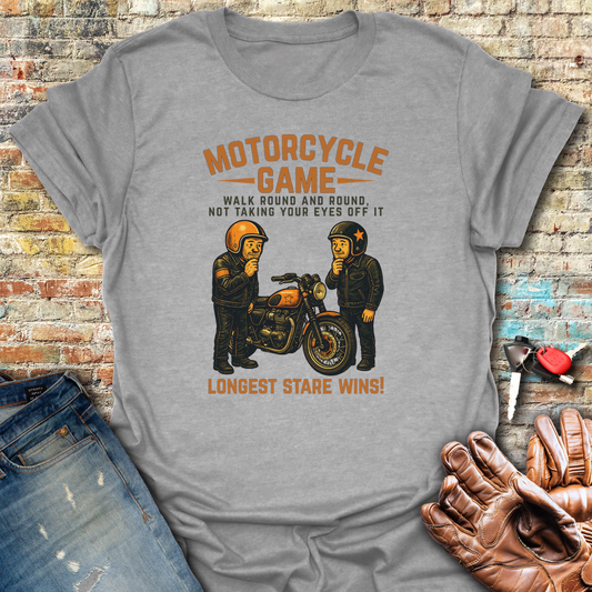 Motorcycle Game T-Shirt - Sport Grey