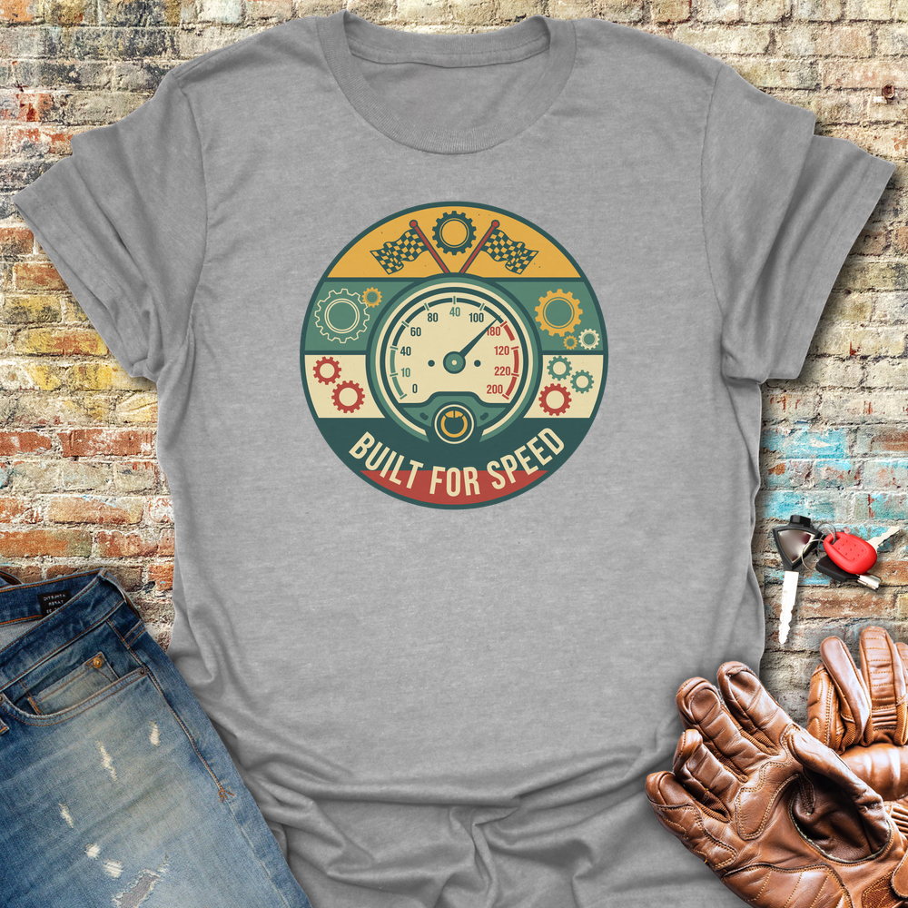 Built For Speed T-Shirt - Sport Grey