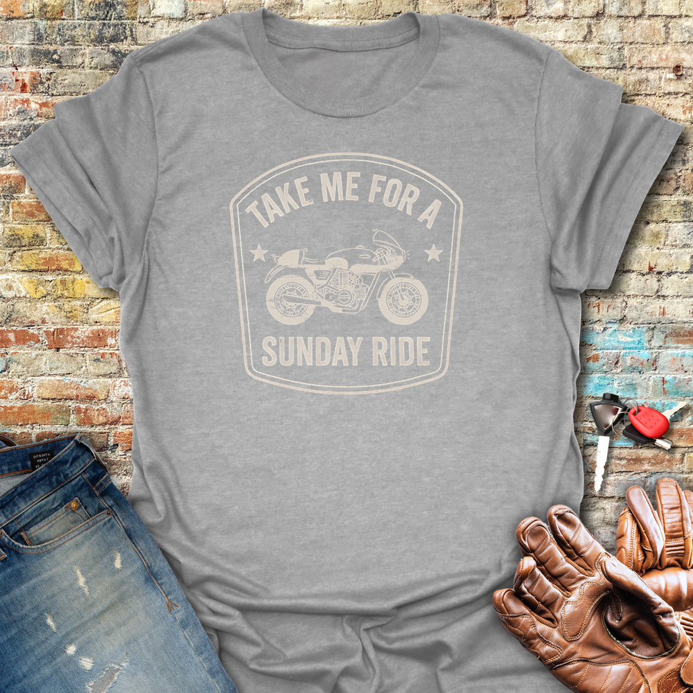 Sunday Ride T-Shirt - Sport Grey
