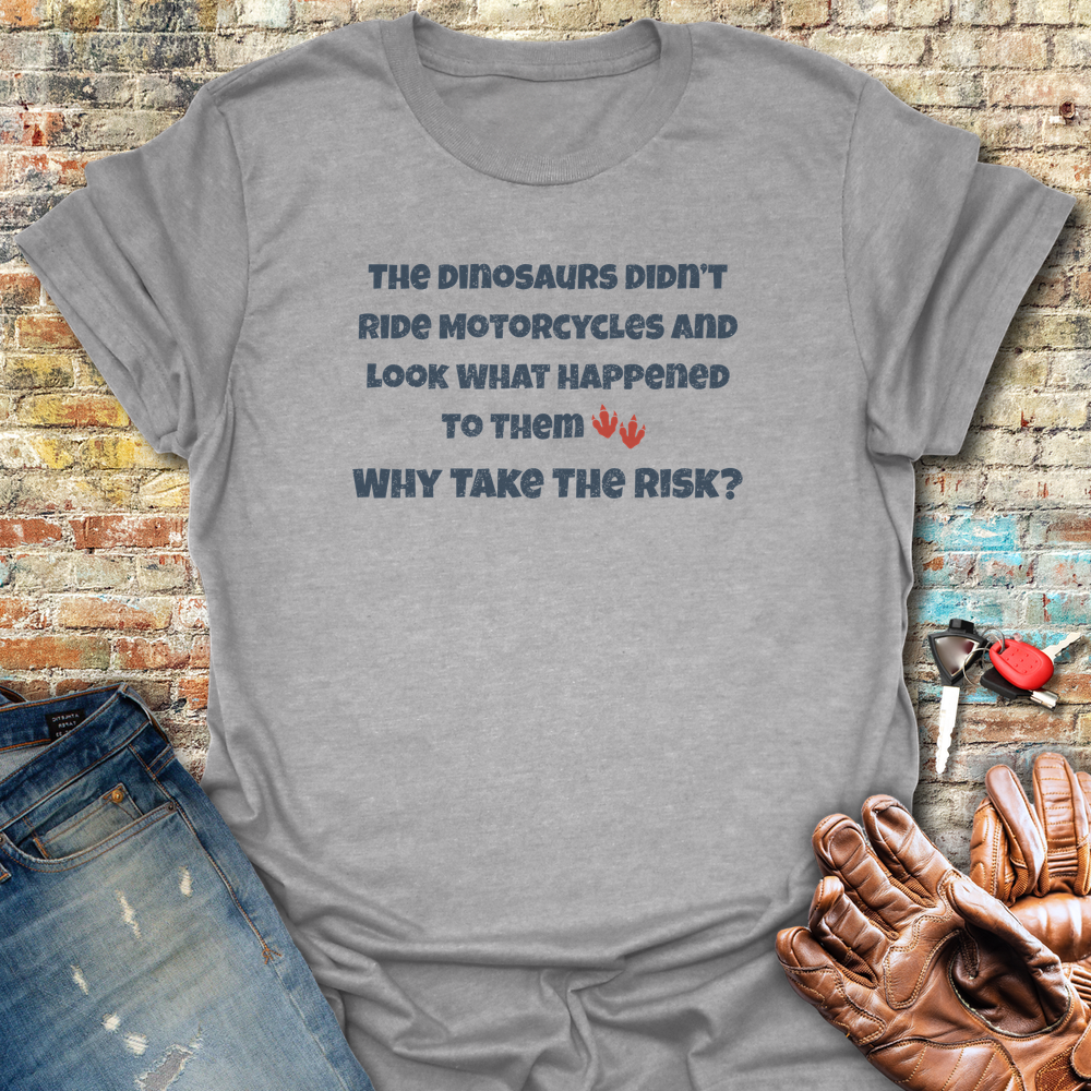 Why Take The Risk T-Shirt - Sport Grey