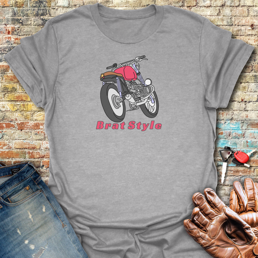 Brat Style Colour T-Shirt - Sport Grey