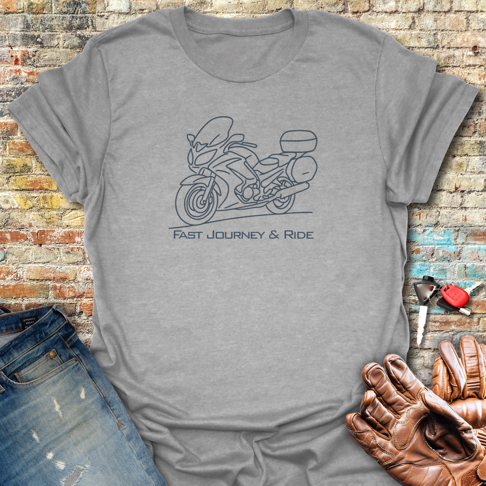Fast Journey & Ride T-Shirt - Sport Grey