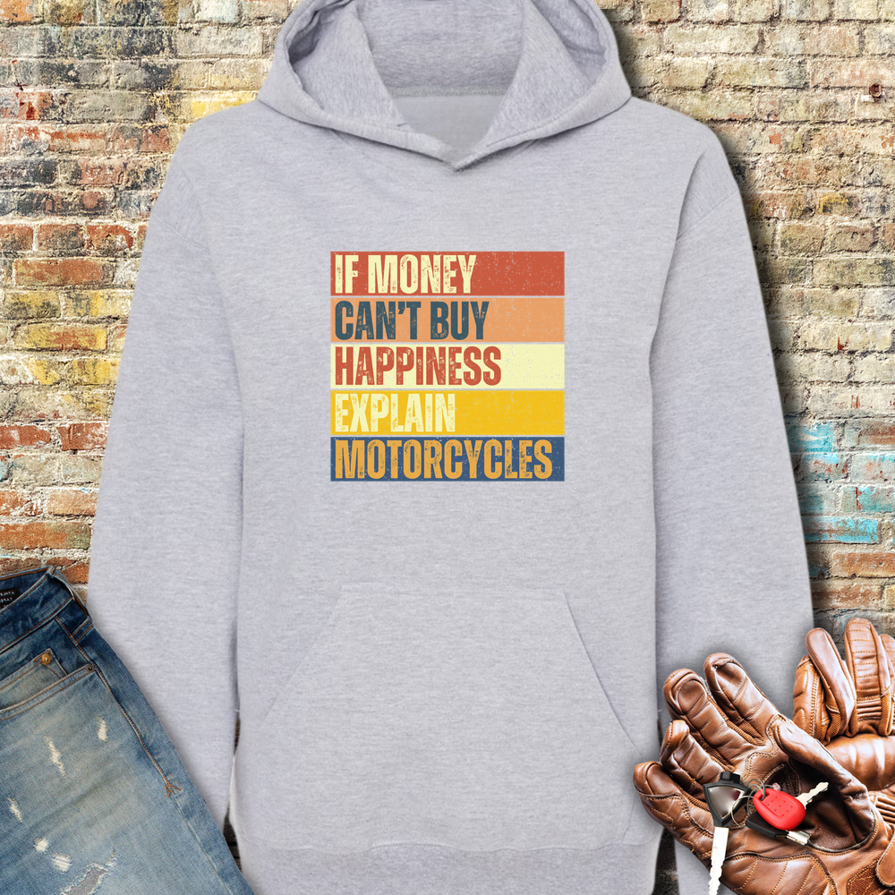 Happiness Block Hoodie - Sport Grey