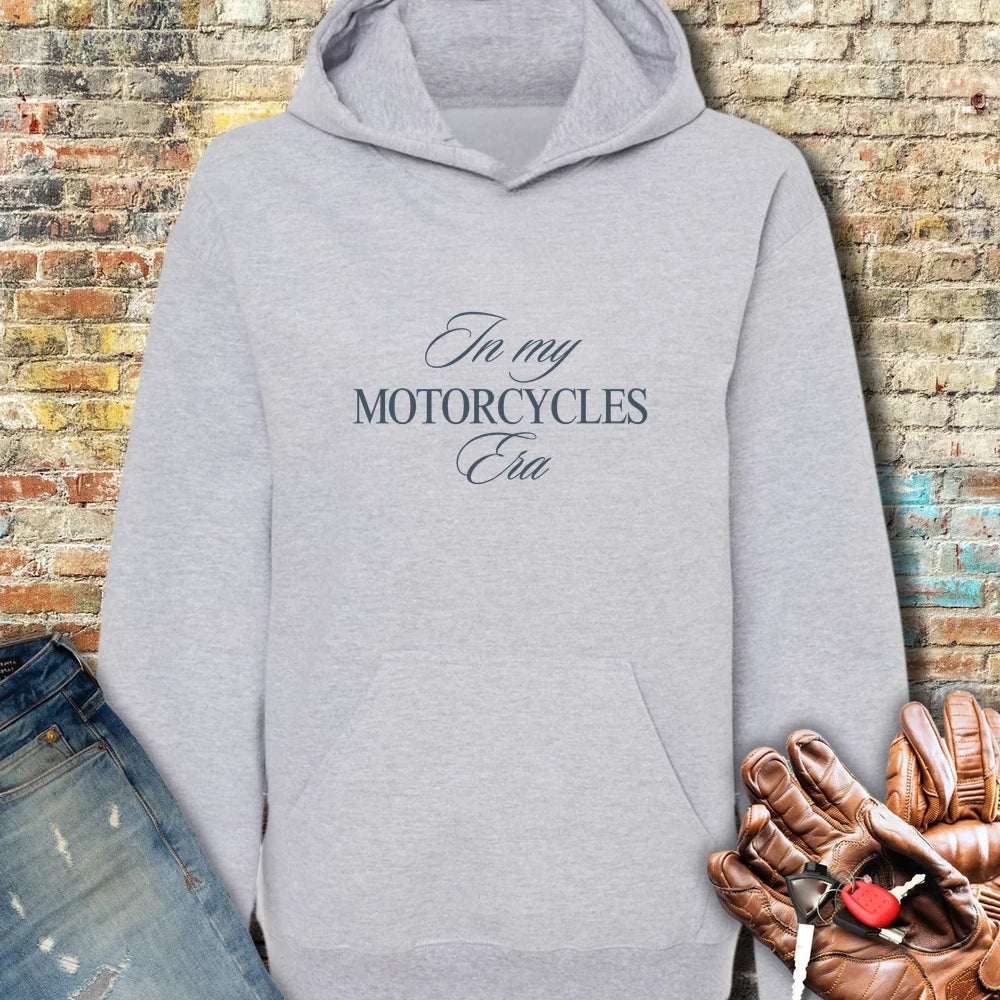 In My Motorcycles Era Hoodie - Sport Grey