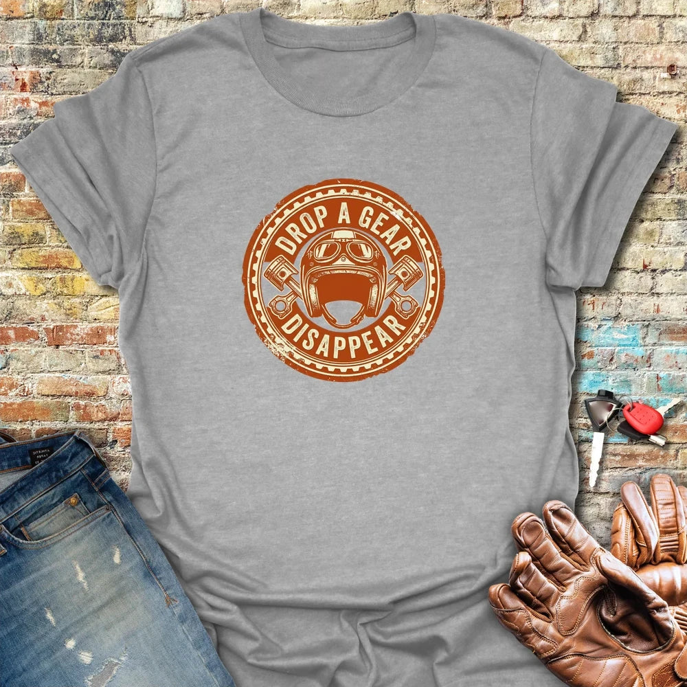 Drop A Gear T-Shirt - Sport Grey